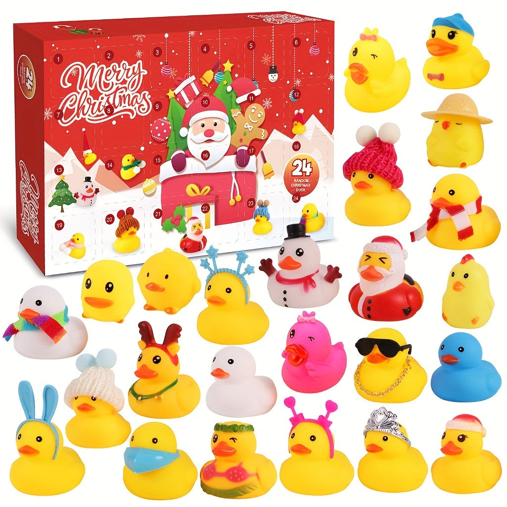 Festive Advent Calendar with Rubber Ducks for Christmas 2025