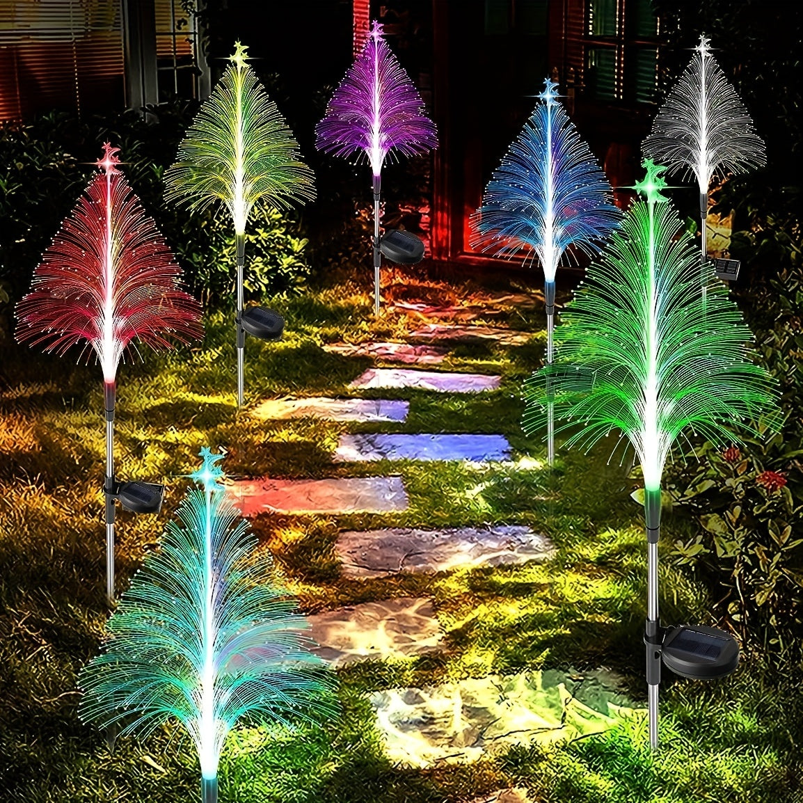 Glow | Solar Christmas Tree Lights with 7 Color Changes