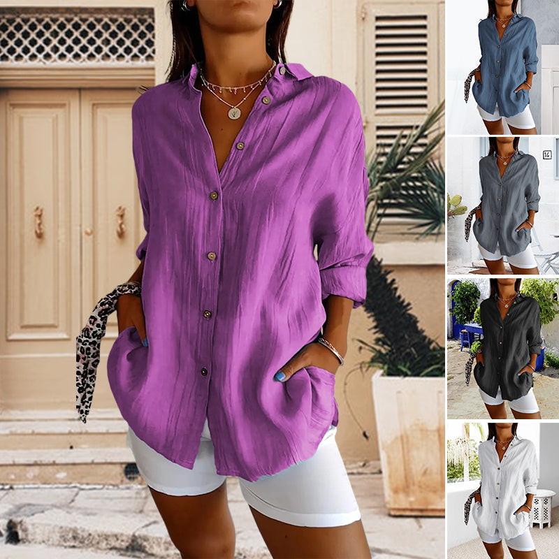 Matilde - Classic Pleated Blouse