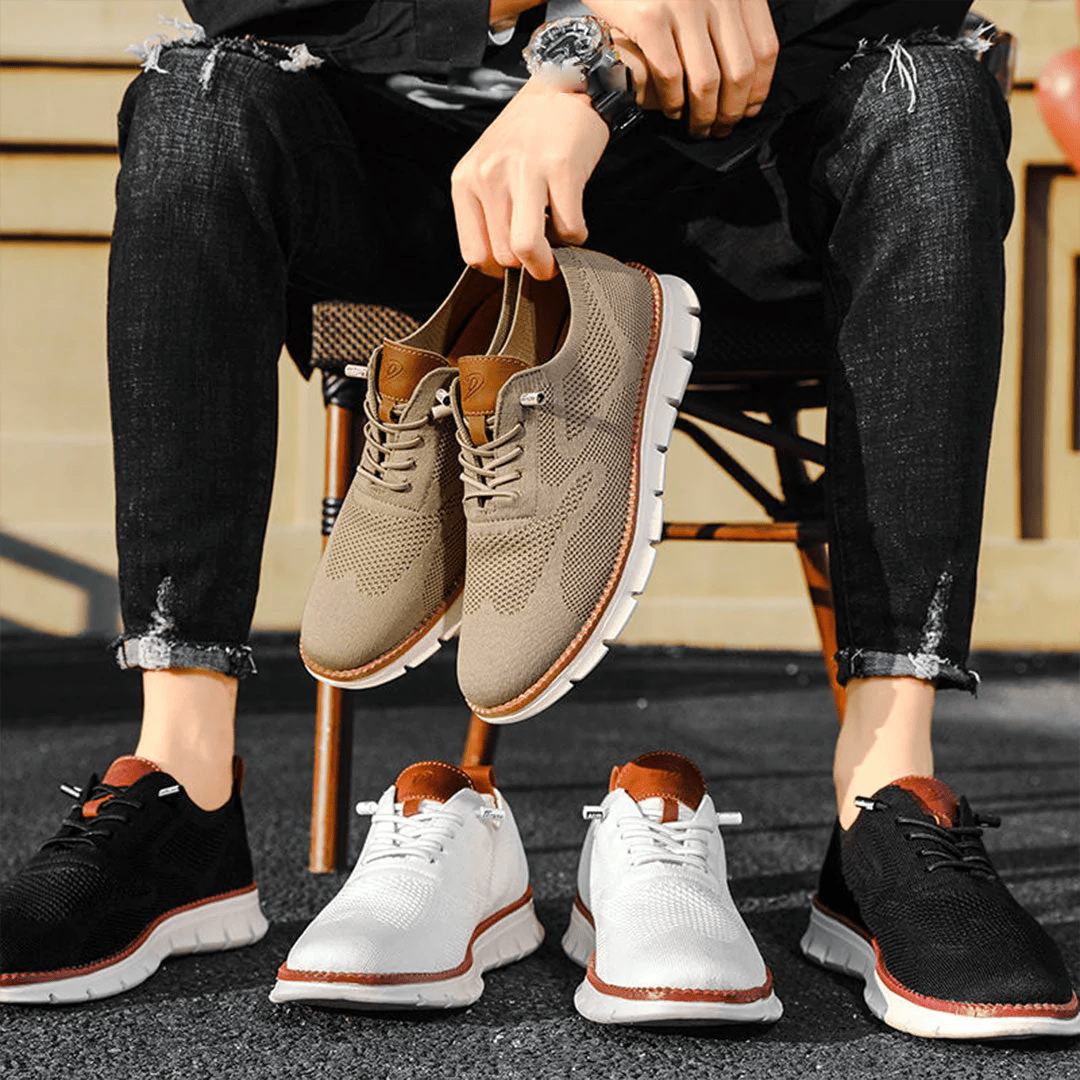 Lightweight and breathable elegant sneakers for men with anti-slip design