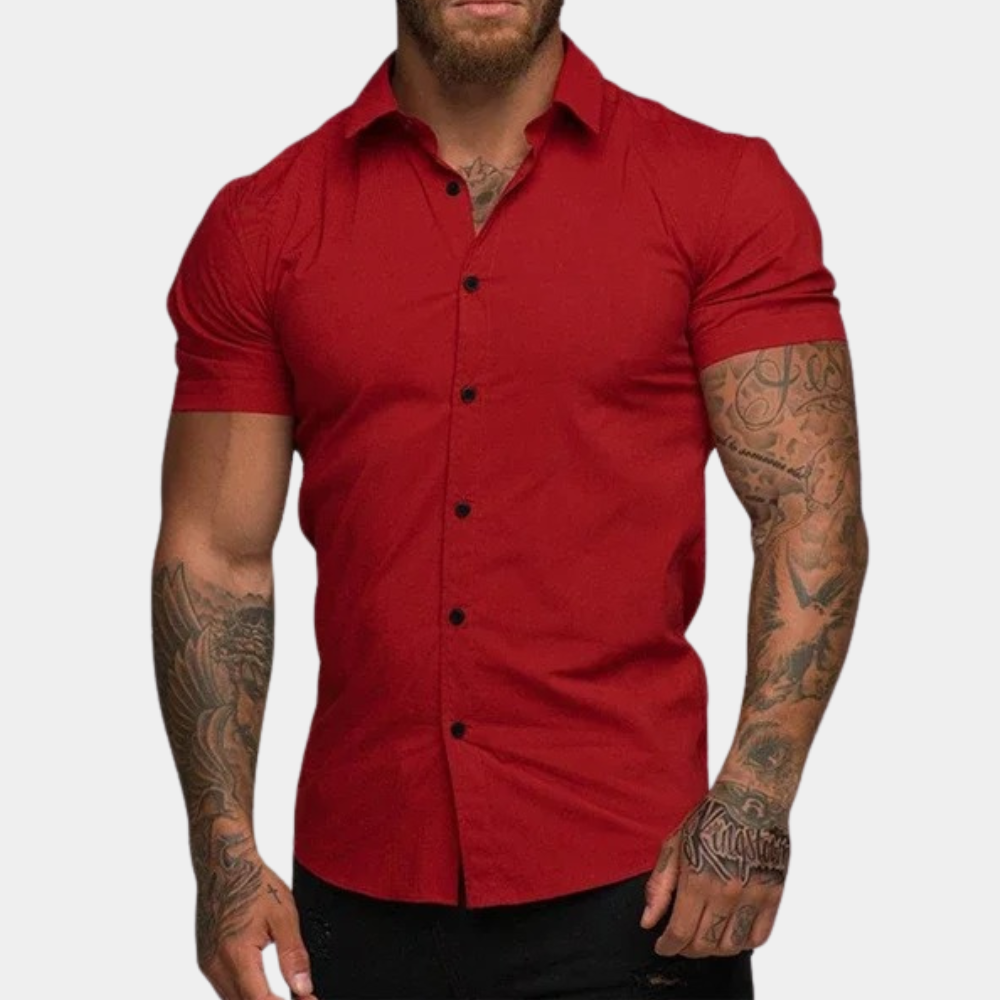 Modern Slim Fit Lorenz Short Sleeve Shirt