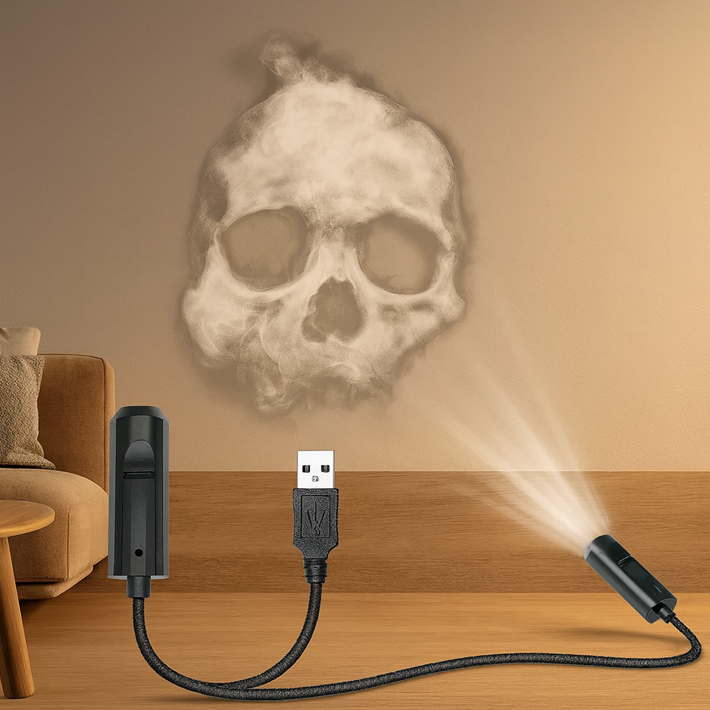 SpectraGlow Halloween Projector Lamp – USB LED Light for Indoor Use