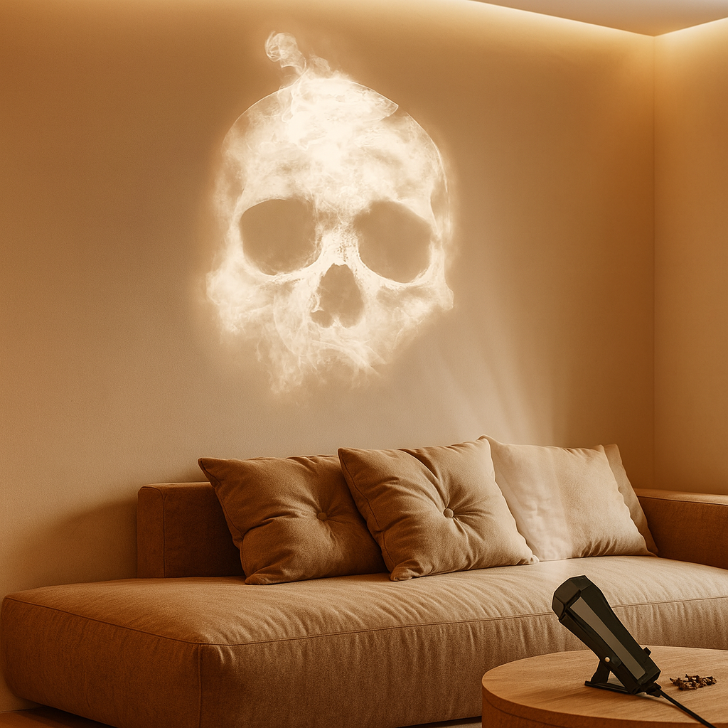 SpectraGlow Halloween Projector Lamp – USB LED Light for Indoor Use