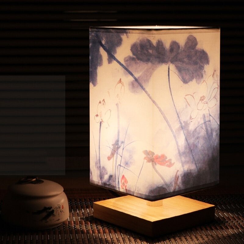 ZenGlow - East Asian-Style Cubical Table Lamp Collection