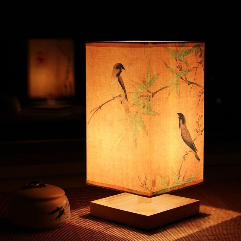 ZenGlow - East Asian-Style Cubical Table Lamp Collection