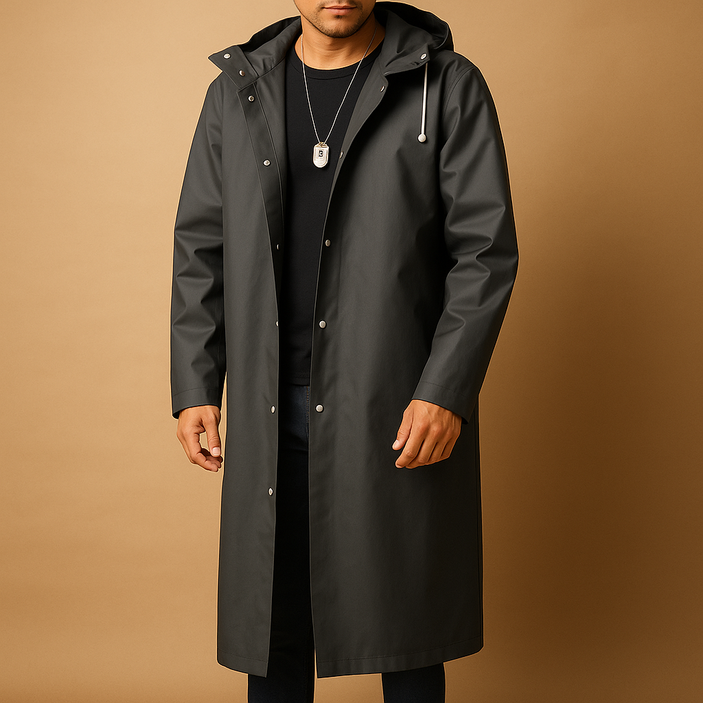 Long Waterproof EVA Rain Jacket for Men | Niels