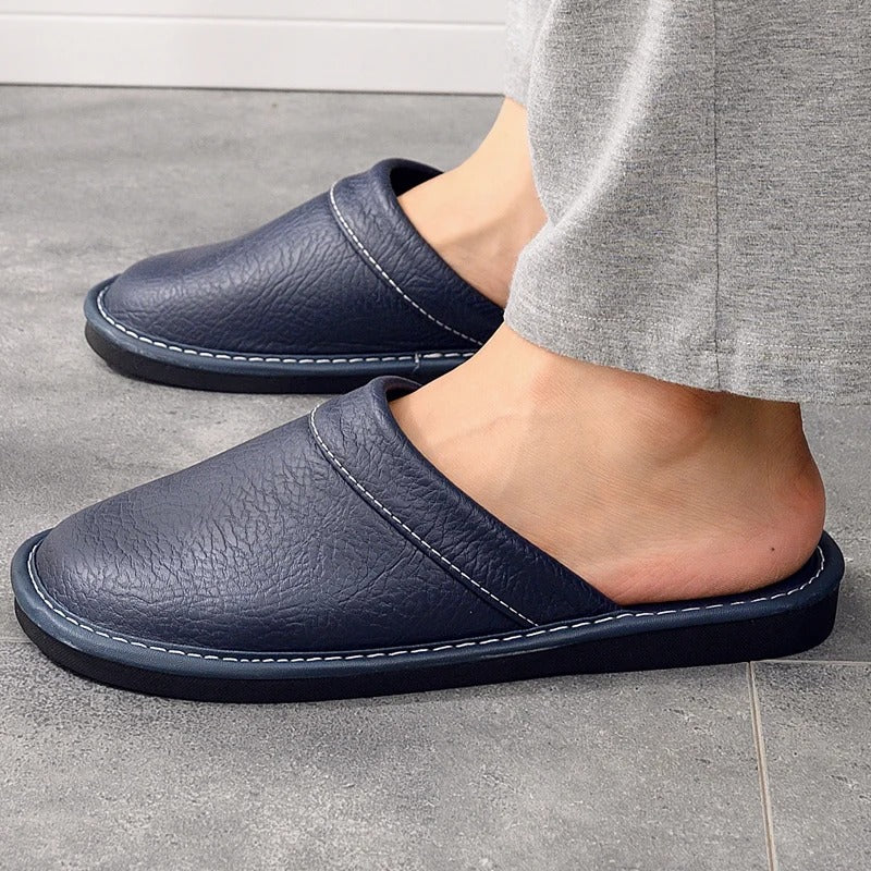 Hugo | Comfortable Vegan Leather Slippers – Luxury & Relaxation