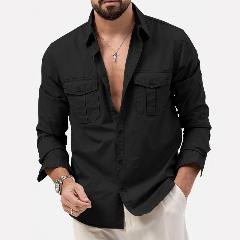 Victor classic long-sleeve shirt with button closure