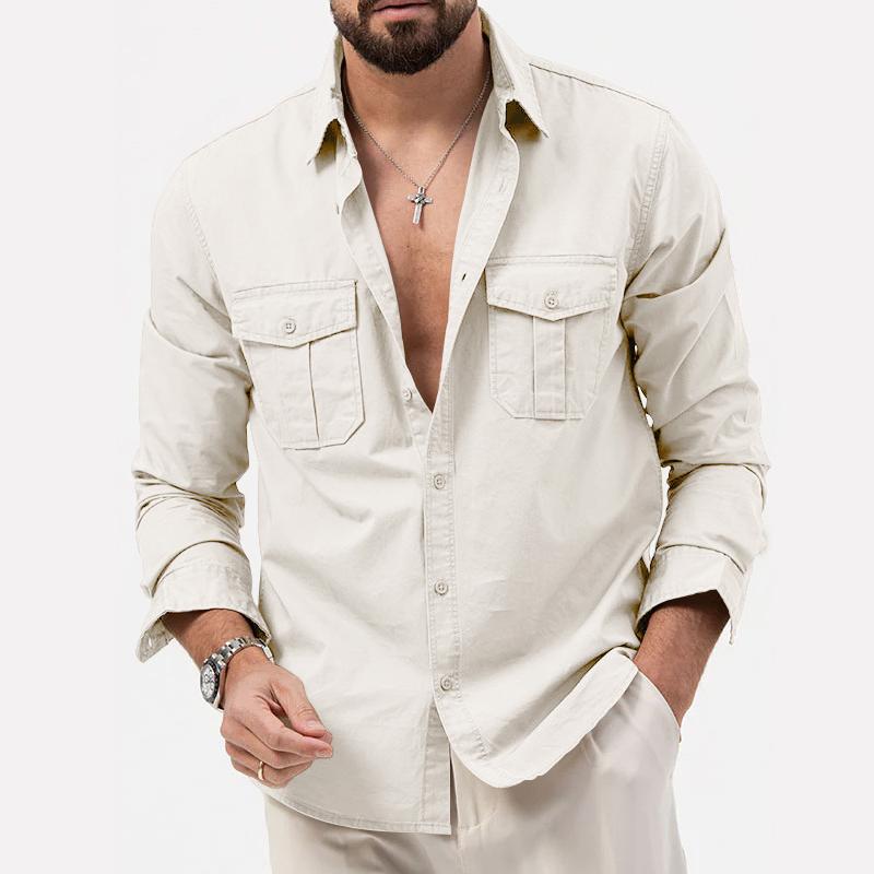 Victor classic long-sleeve shirt with button closure