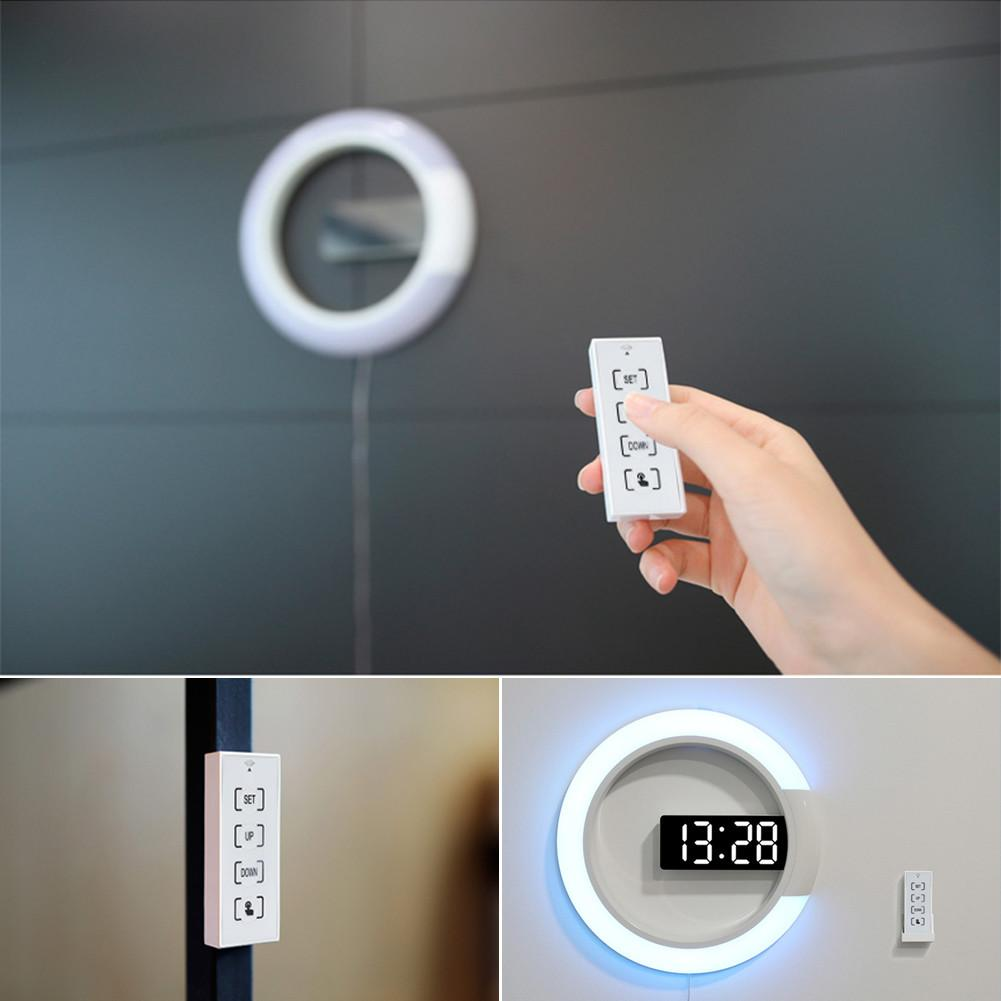 HaloTime - Circular LED Digital Clock with Ambient Glow