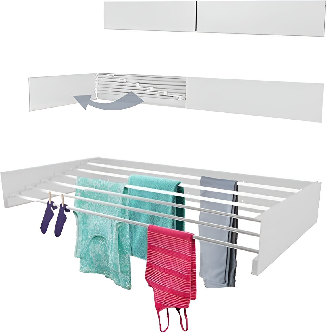 EcoDry Foldable Clothes Drying Rack – Space-Saving Dryer for Indoor & Outdoor Use