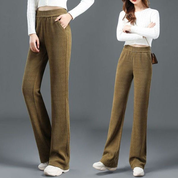 Liva - Comfortable pants with wide leg and elastic waistband