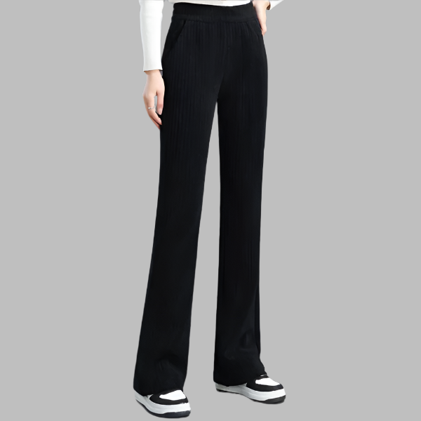 Liva - Comfortable pants with wide leg and elastic waistband