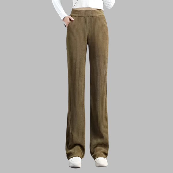 Liva - Comfortable pants with wide leg and elastic waistband