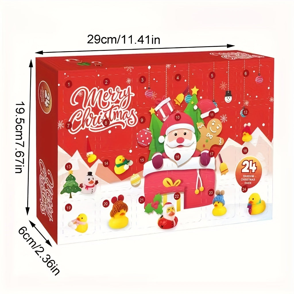 Festive Advent Calendar with Rubber Ducks for Christmas 2025