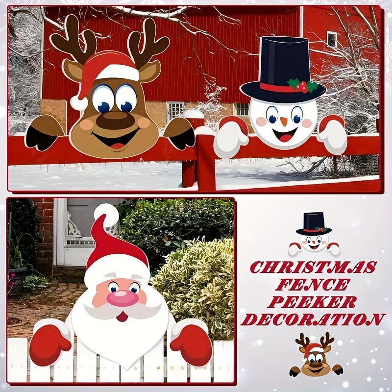 Festive | 3-Piece Christmas Fence Decoration Set