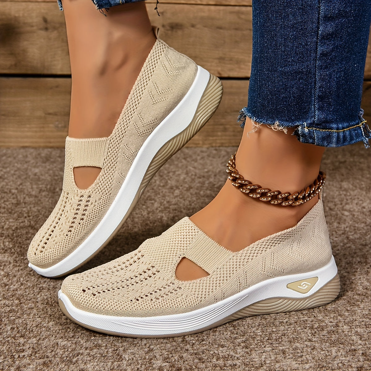 Olivia Sneakers Casual Slip-On Lightweight Outdoor Flat Shoes