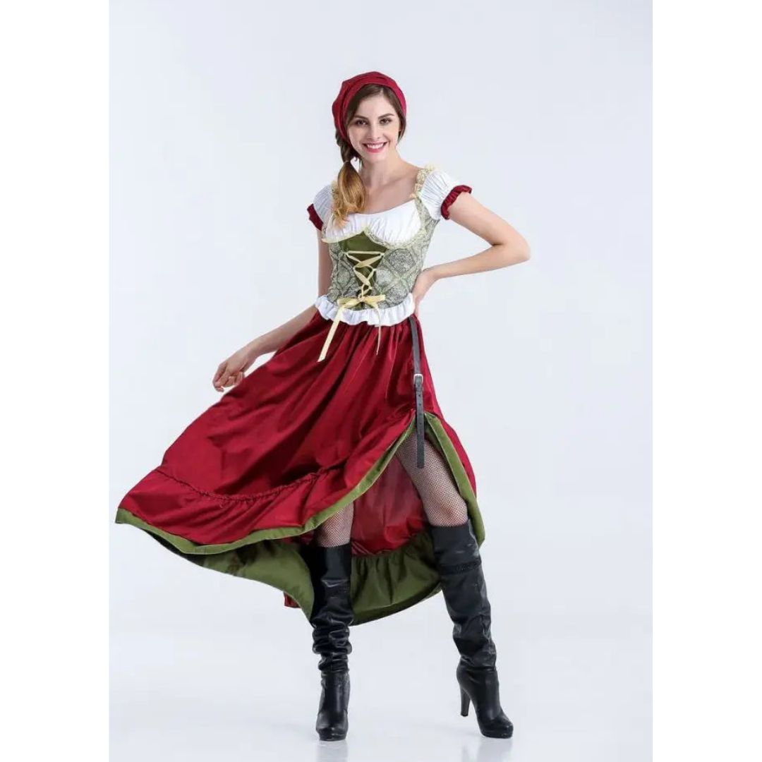 Juna | Women's Long Oktoberfest Dirndl Dress | 2025