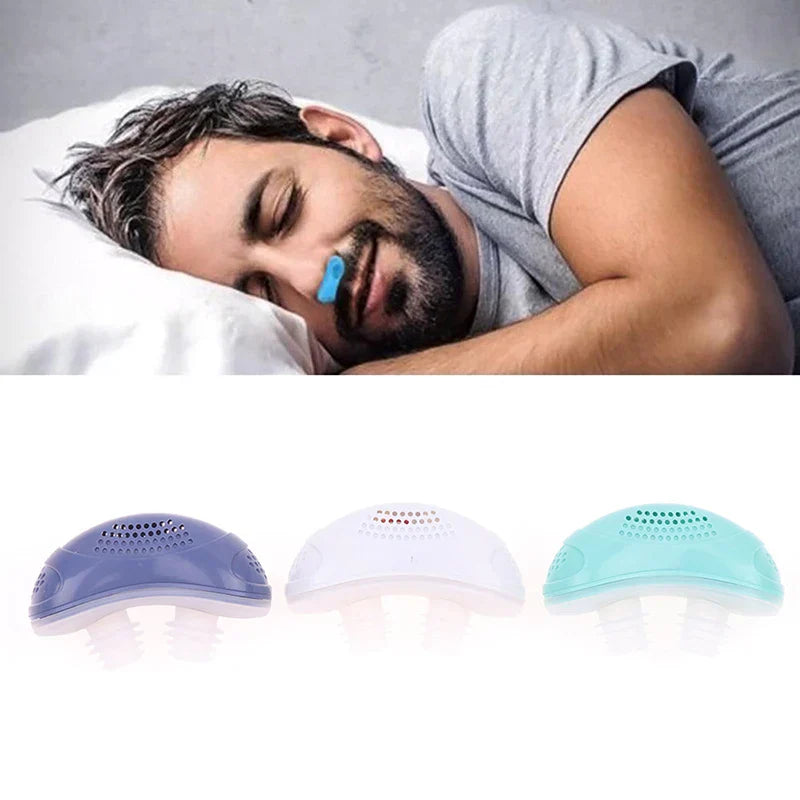Microelectronic CPAP device for snoring