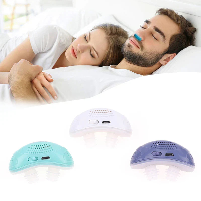 Microelectronic CPAP device for snoring