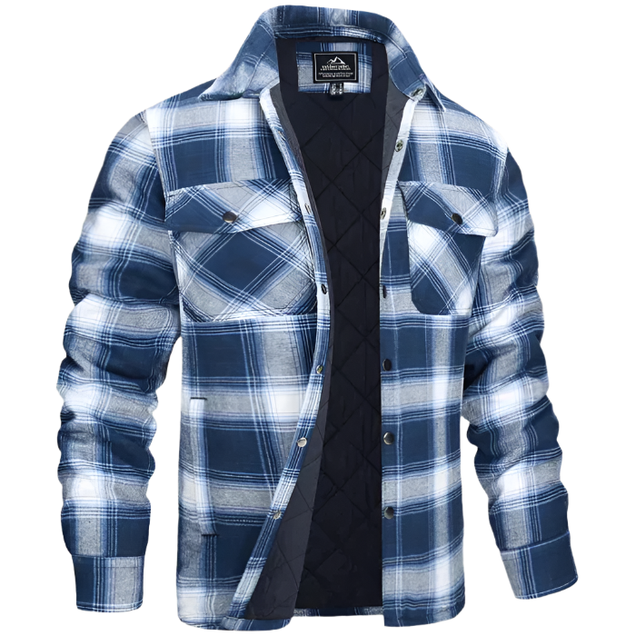 Mikkel Casual Button-Front Shirt – Men's Everyday Wear with Nordic Chest Pocket Design