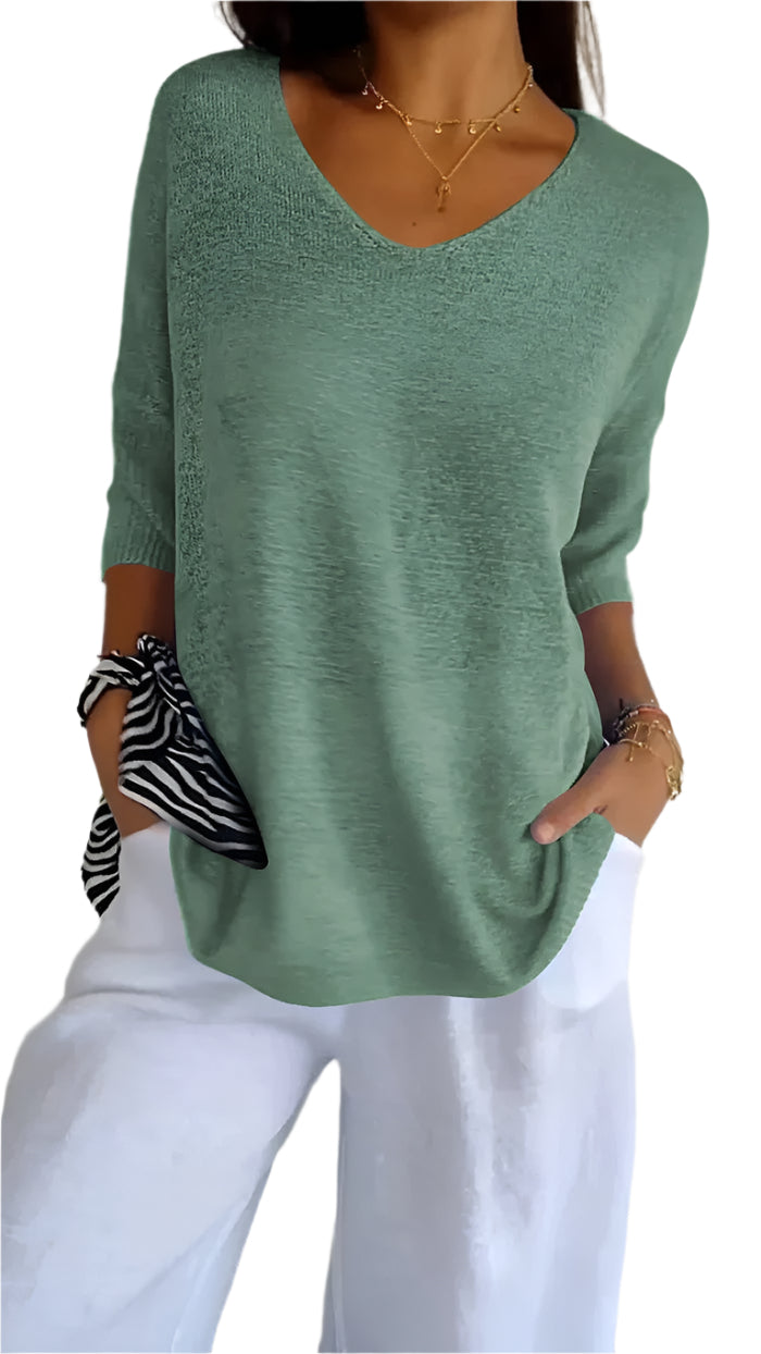 Camilla | Stylish V-neck top for effortless comfort