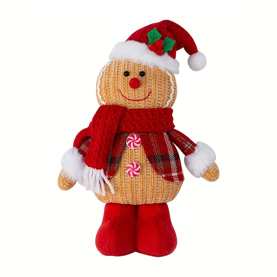 2-piece | Handmade Knit Christmas Figures Decoration