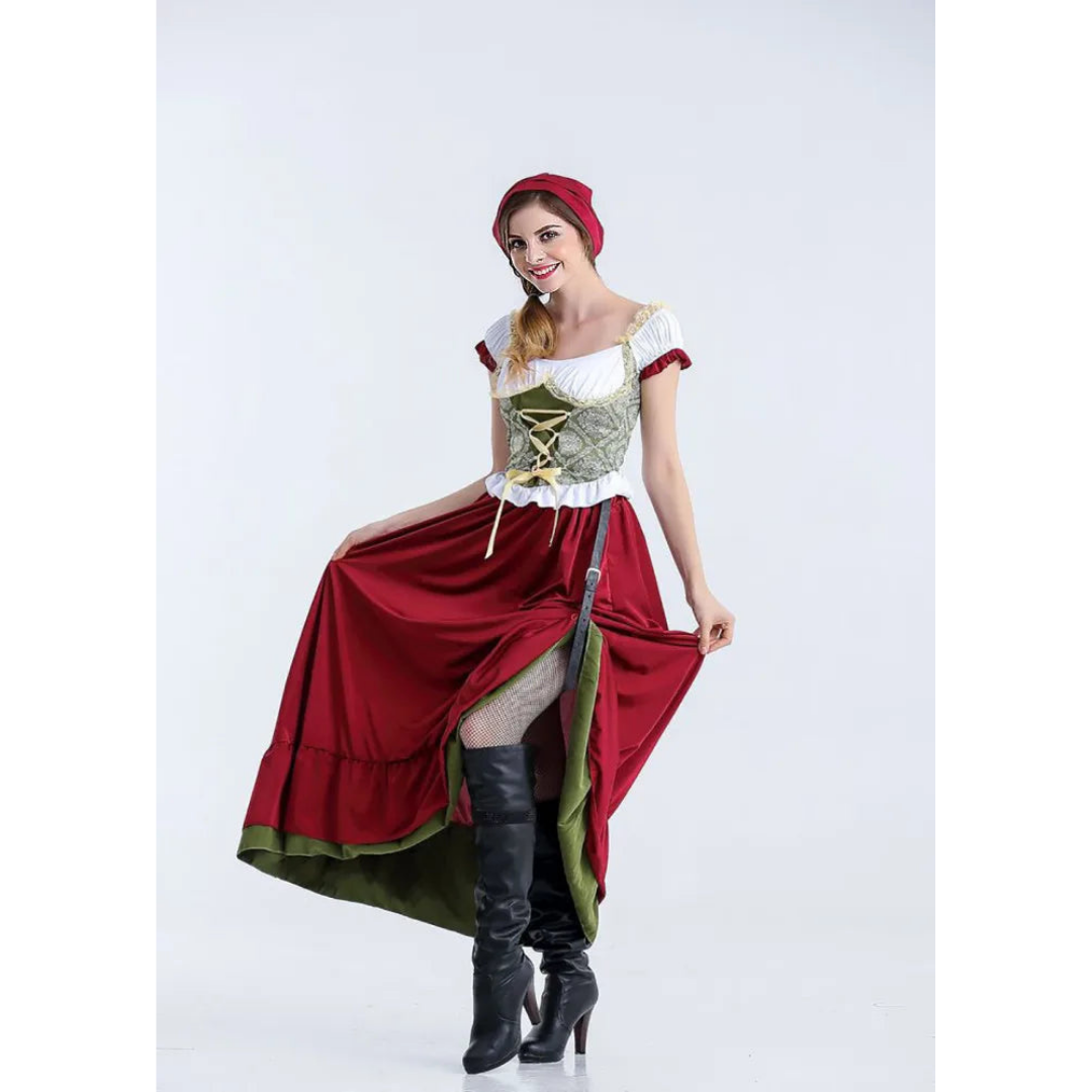 Juna | Women's Long Oktoberfest Dirndl Dress | 2025