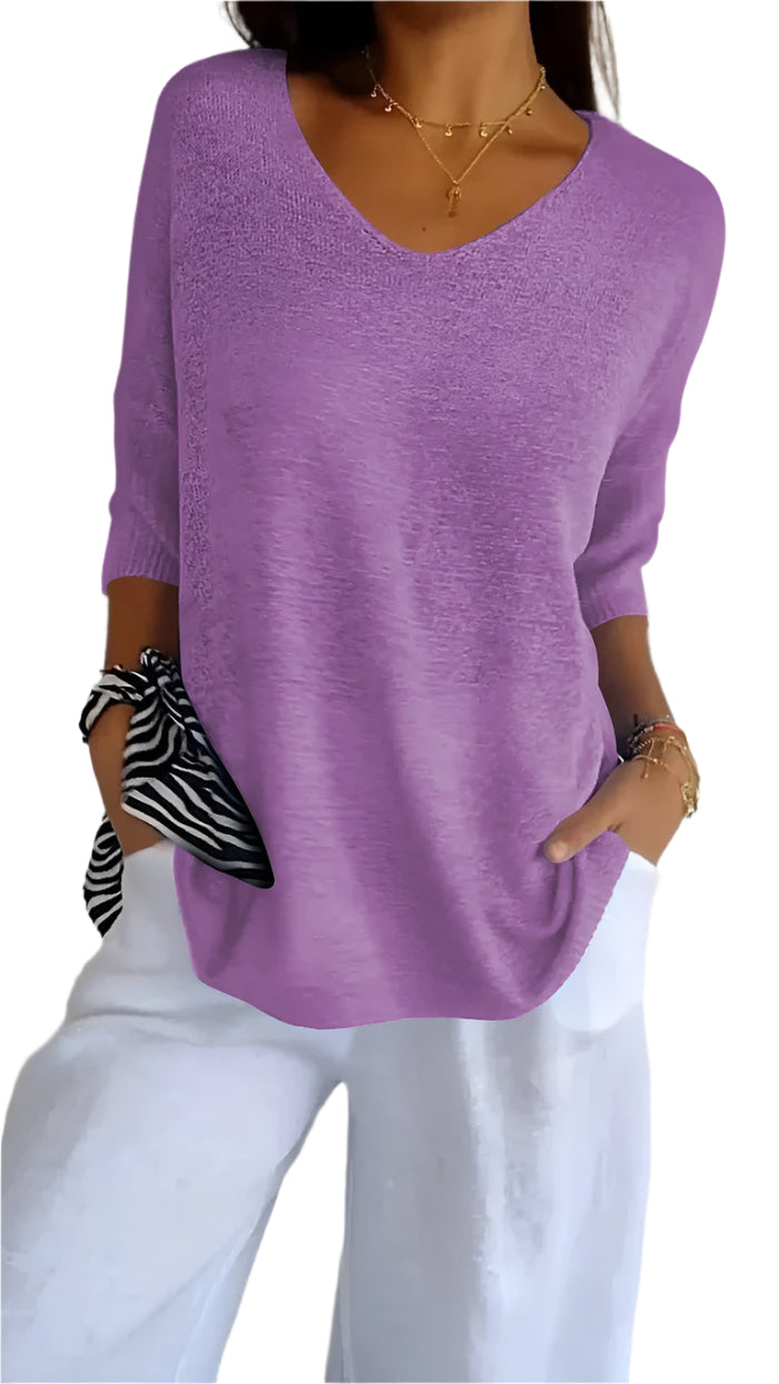 Camilla | Stylish V-neck top for effortless comfort