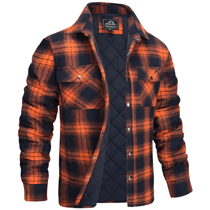 Mikkel Casual Button-Front Shirt – Men's Everyday Wear with Nordic Chest Pocket Design