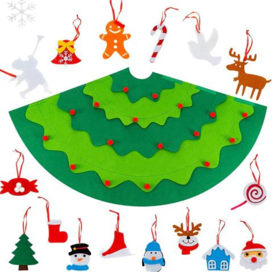 3D Frummies Felt Christmas Tree | Montessori DIY Christmas Tree Decoration with Children