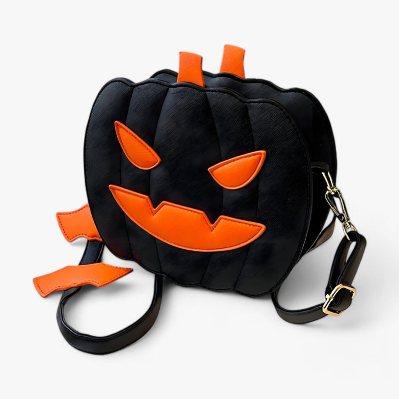 Juna Halloween Pumpkin Crossbody Bag – Adjustable Strap & Festive Design