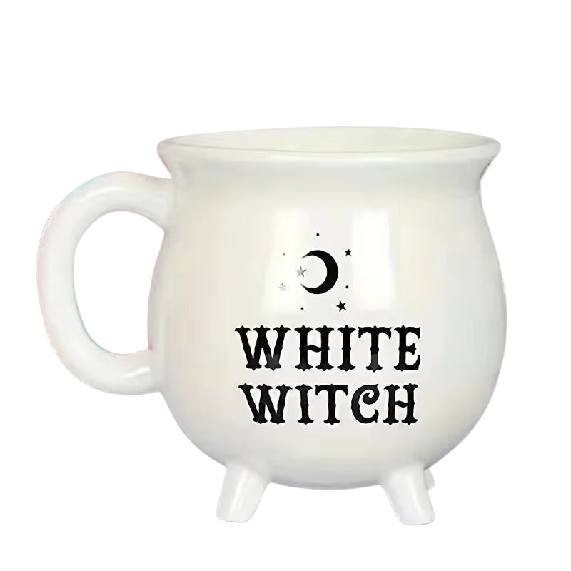 SpookySips – Halloween Cauldron Ceramic Mug