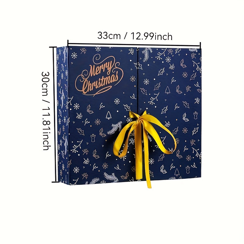 DIY Advent Calendar Set – 24 fillable paper boxes with lids and a variety of accessories for gifting and crafting