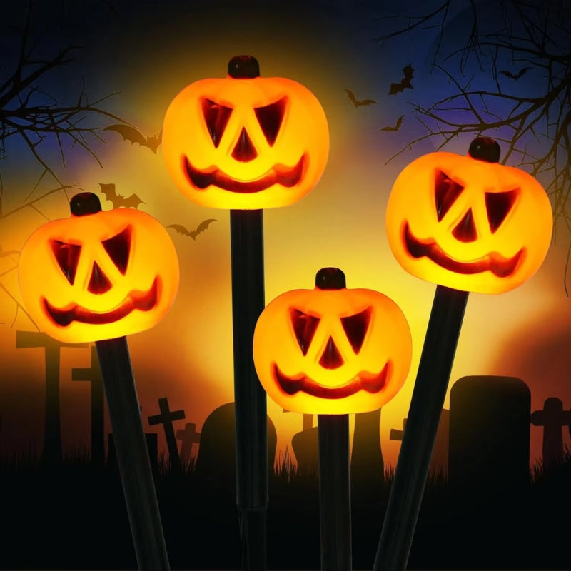 PumpkinGlow Solar Halloween Outdoor Light Set – Pumpkin LED Decoration with Solar Power