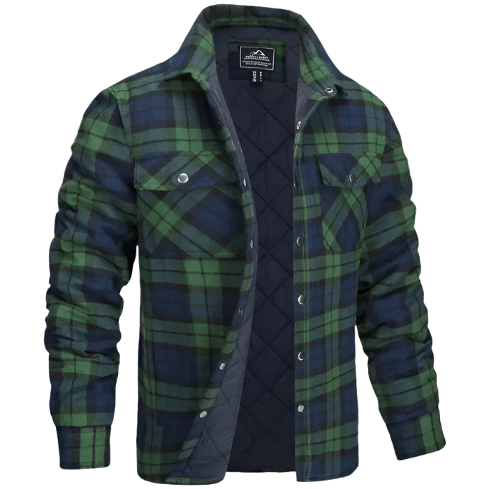 Mikkel Casual Button-Front Shirt – Men's Everyday Wear with Nordic Chest Pocket Design