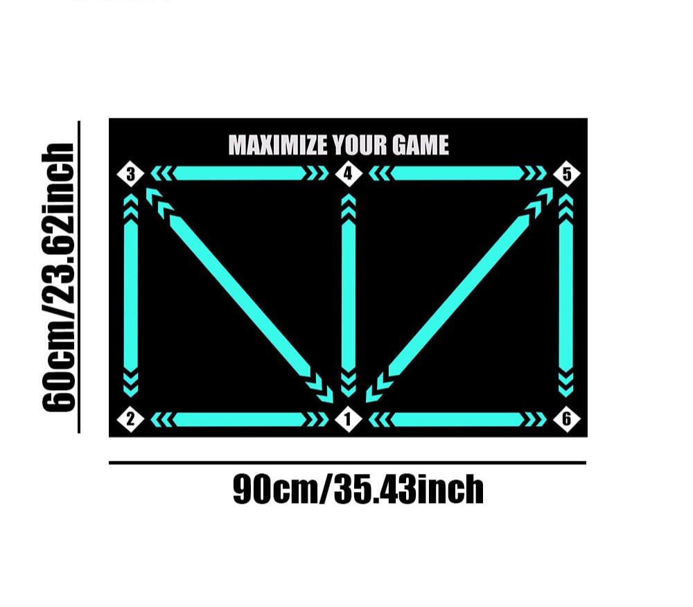 Soccer training mat for all skill levels