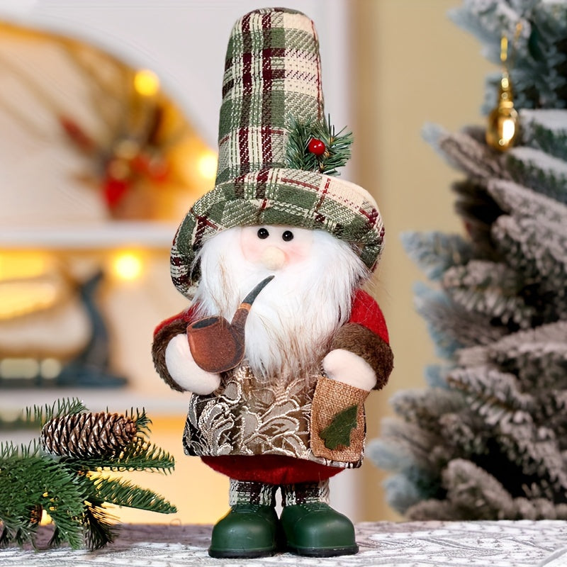 Vintage Karo Santa Claus & Snowman Figurine