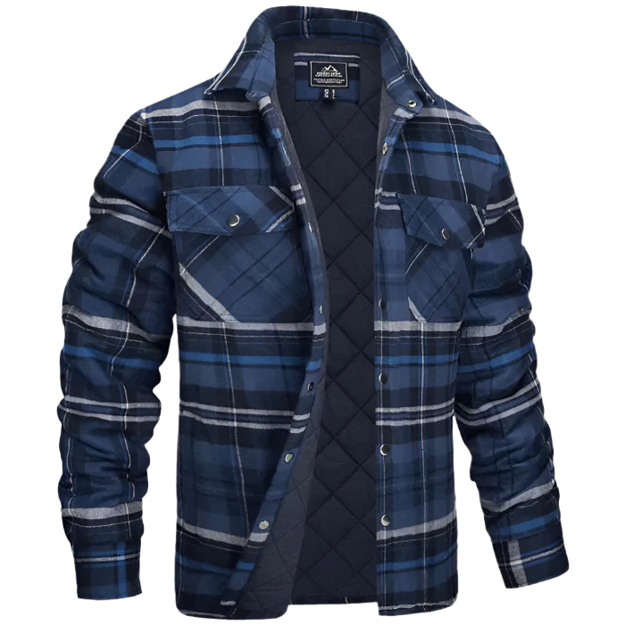 Mikkel Casual Button-Front Shirt – Men's Everyday Wear with Nordic Chest Pocket Design