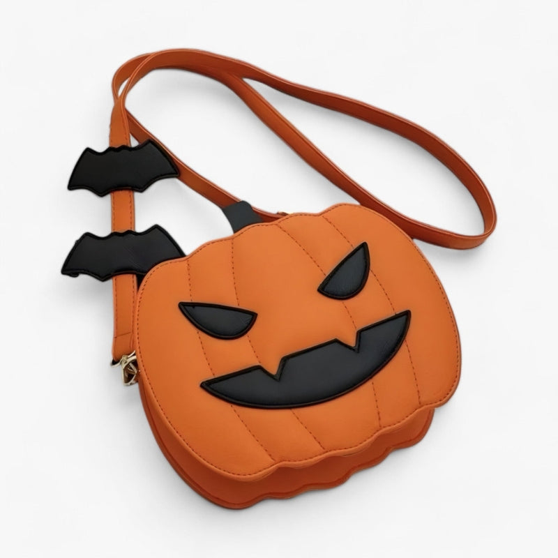 Juna Halloween Pumpkin Crossbody Bag – Adjustable Strap & Festive Design