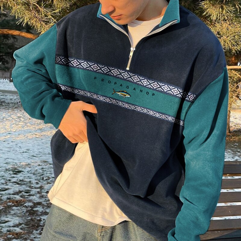 Oliver Knitted Pullover with Half Zipper – Style and Comfort in One