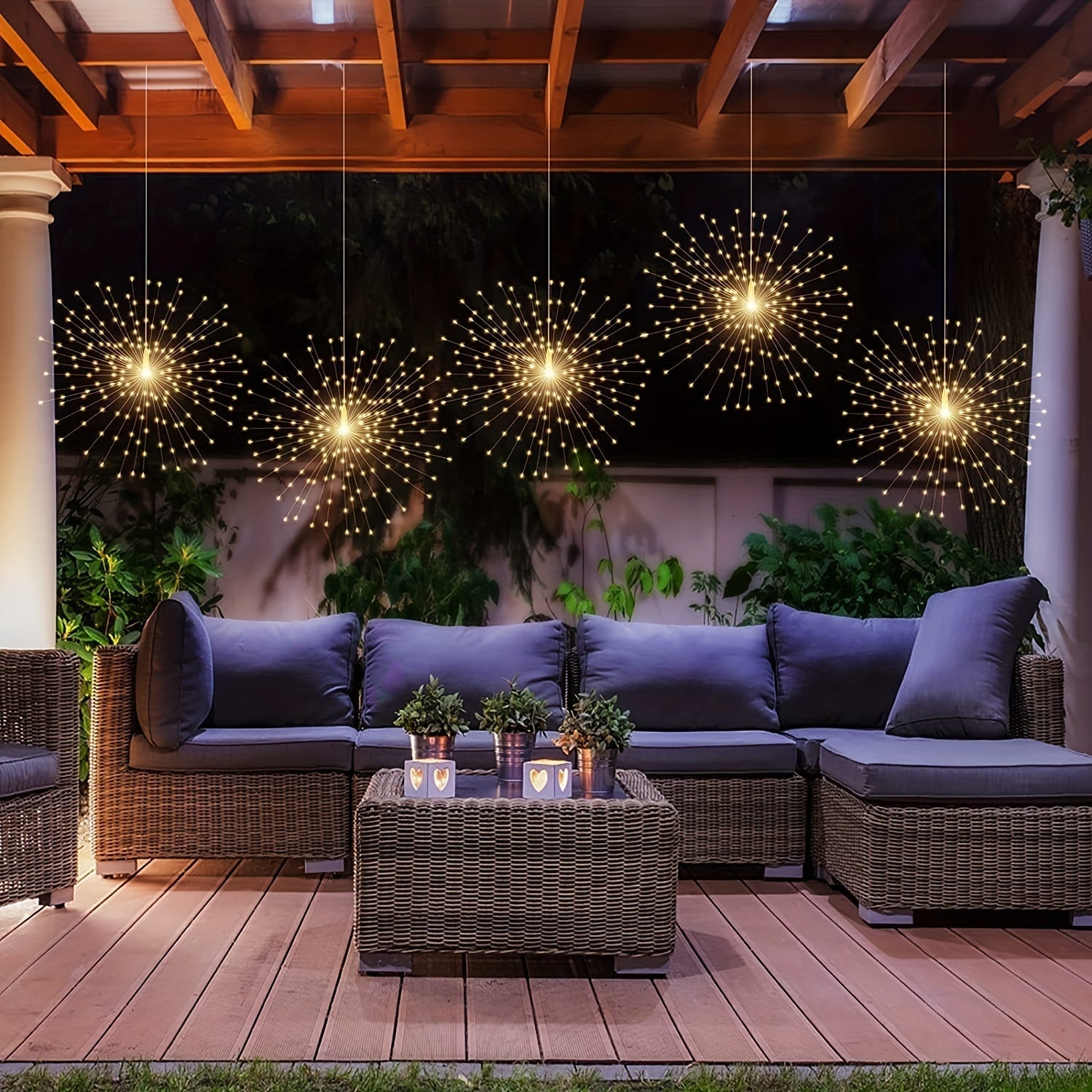 LED Pendant Lights in Globe Shape – Enchanting Garden Decoration