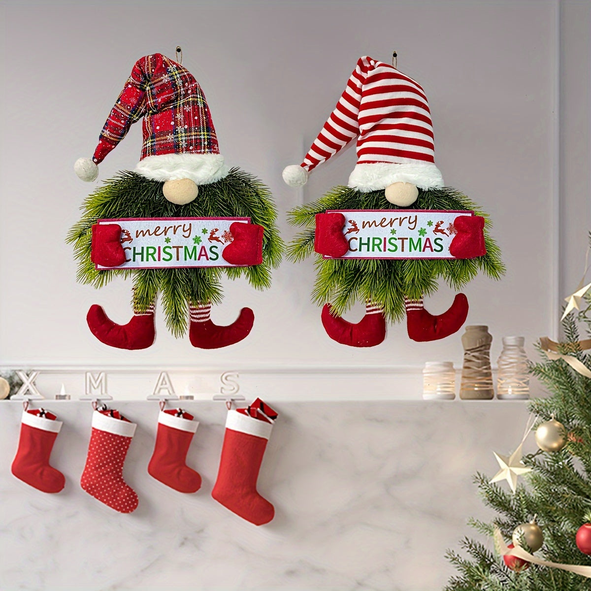Art Deco Christmas Wreath