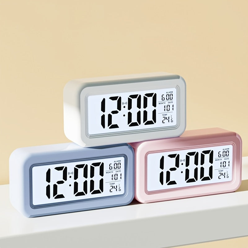 GlowStack - Minimalist Stackable LED Digital Alarm Clock