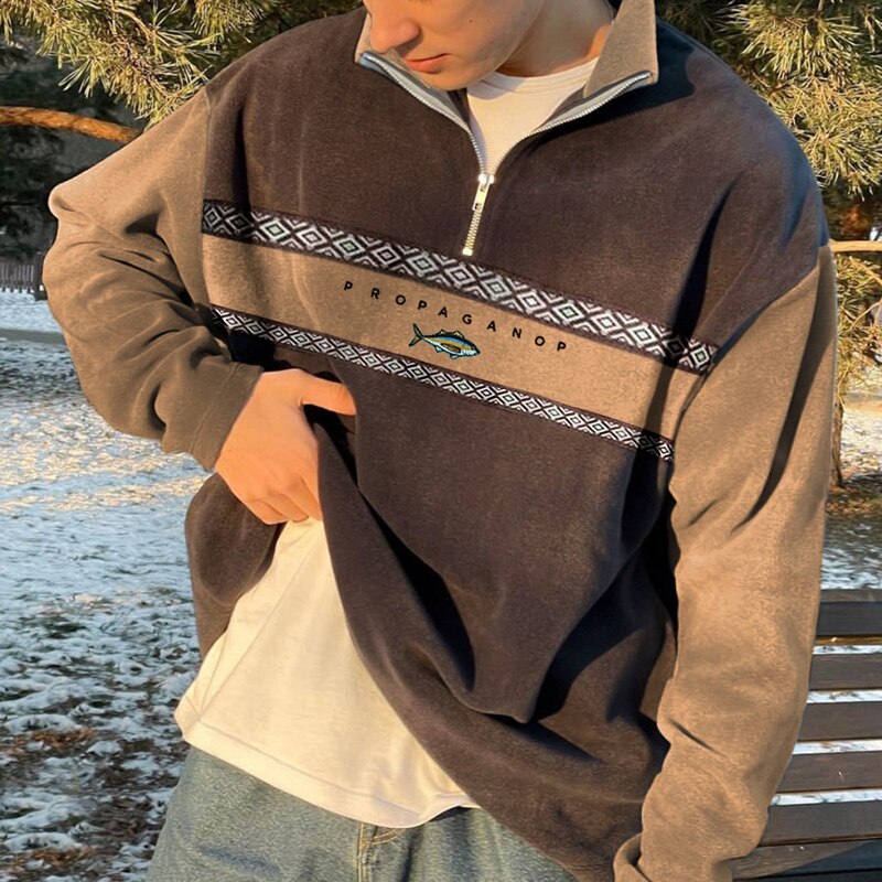 Oliver Knitted Pullover with Half Zipper – Style and Comfort in One