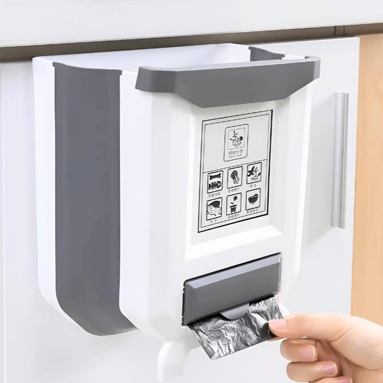 FlexBin Foldable Hanging Trash Can – Space-Saving & Portable Waste Solution