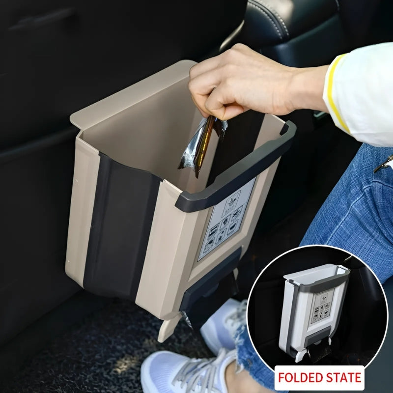 FlexBin Foldable Hanging Trash Can – Space-Saving & Portable Waste Solution