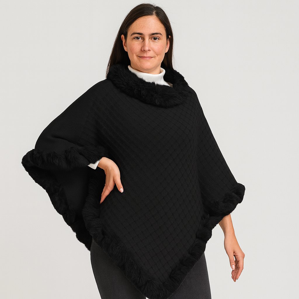 Amelinde | Autumn & Winter Sweater Scarf Cape Coat