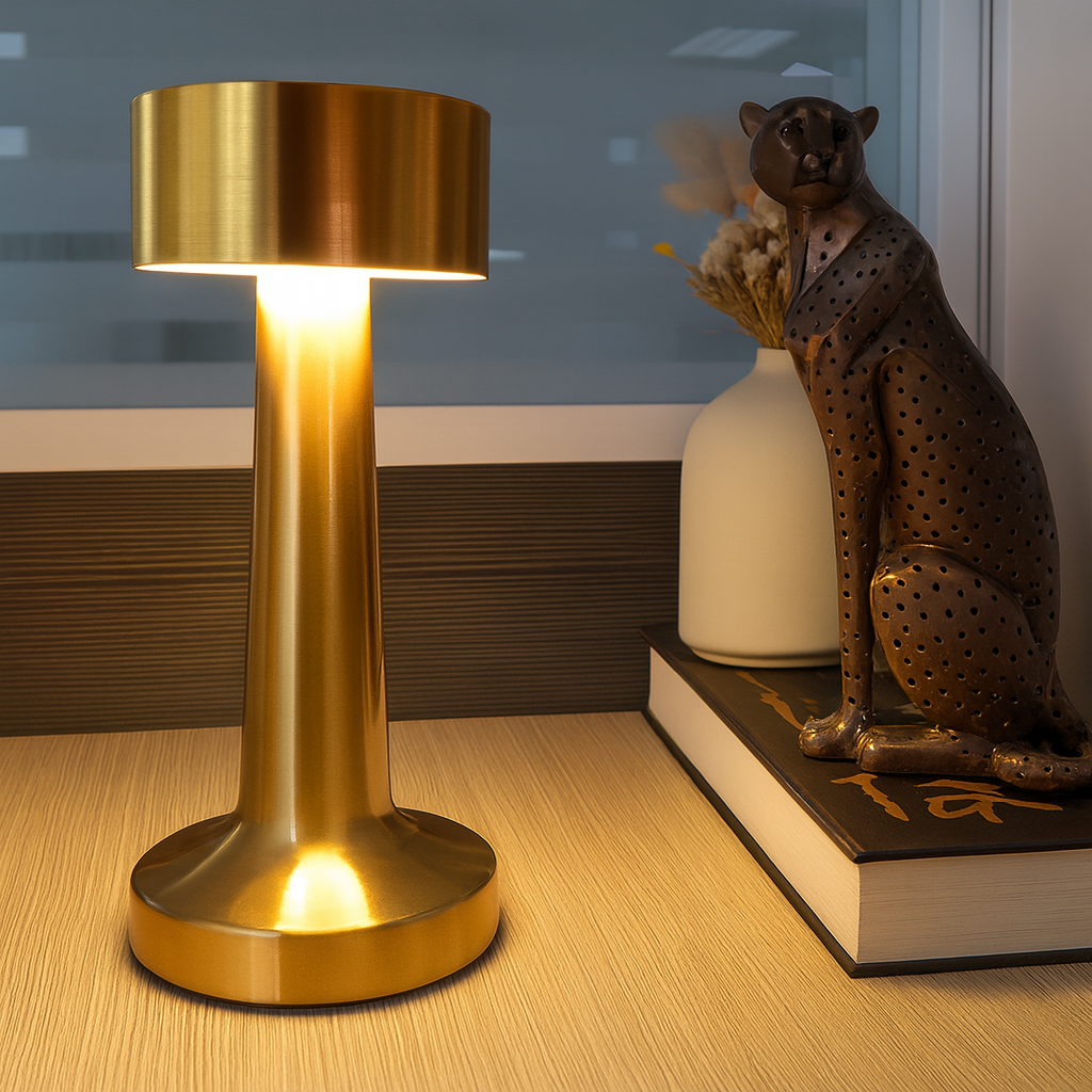 Aurevia | Compact, Portable LED Desk Lamp made of Metal
