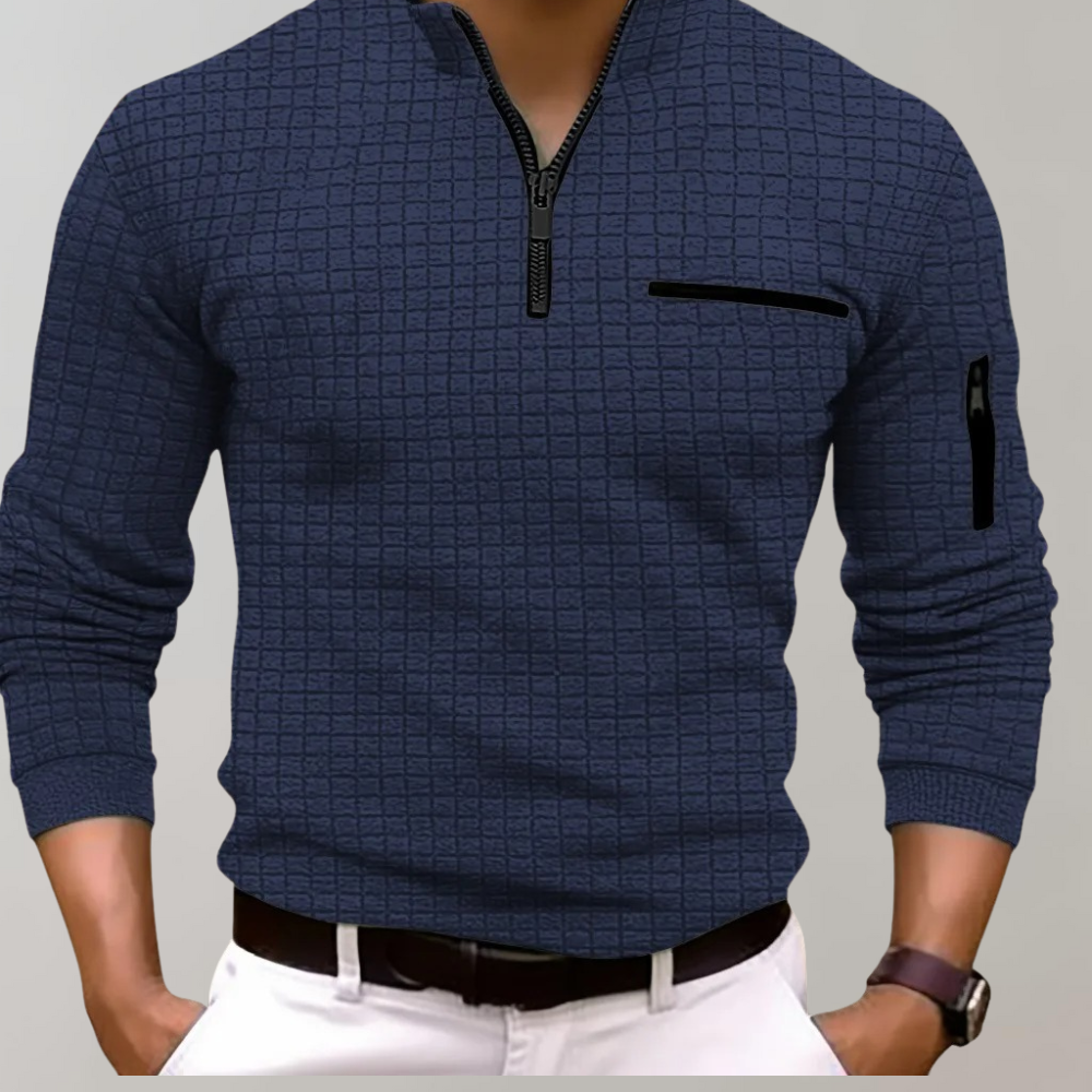 Noah Kvarte-Zip Pullover with adjustable styling